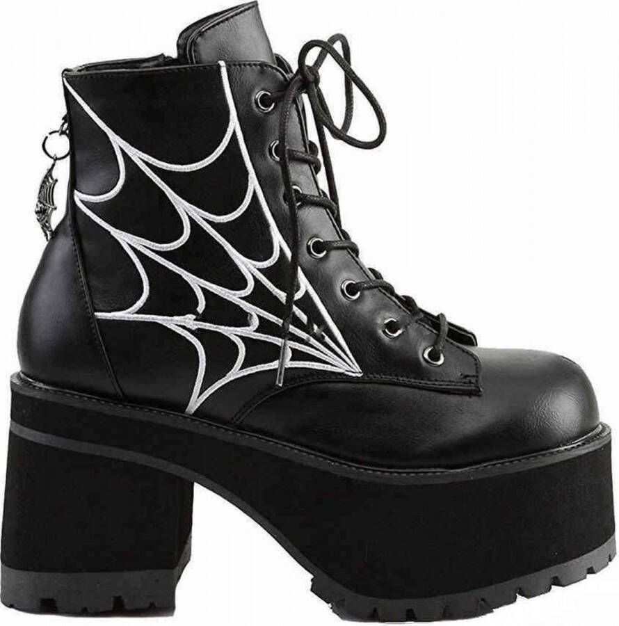 DemoniaCult RANGER-105 Plateau Laarzen 37 Shoes Zwart