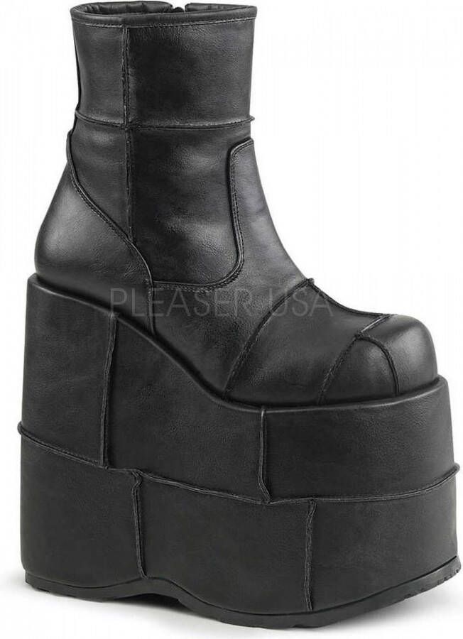 DemoniaCult STACK-201 Plateau Laarzen 36 Shoes Zwart