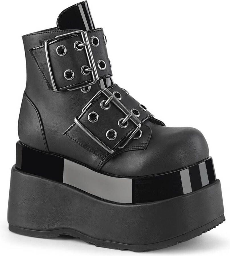 DemoniaCult BEAR-104 Plateau Laarzen 41 Shoes Zwart