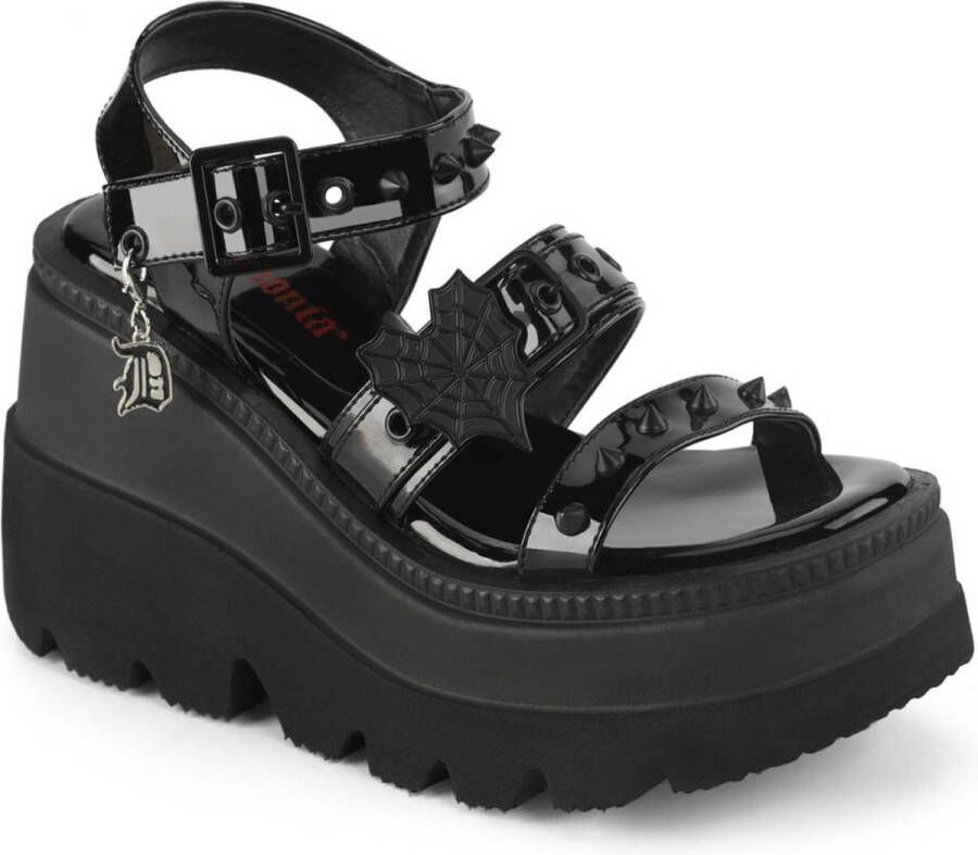 Demonia Plateau Sandaal 42 Shoes SHAKER 13 Zwart