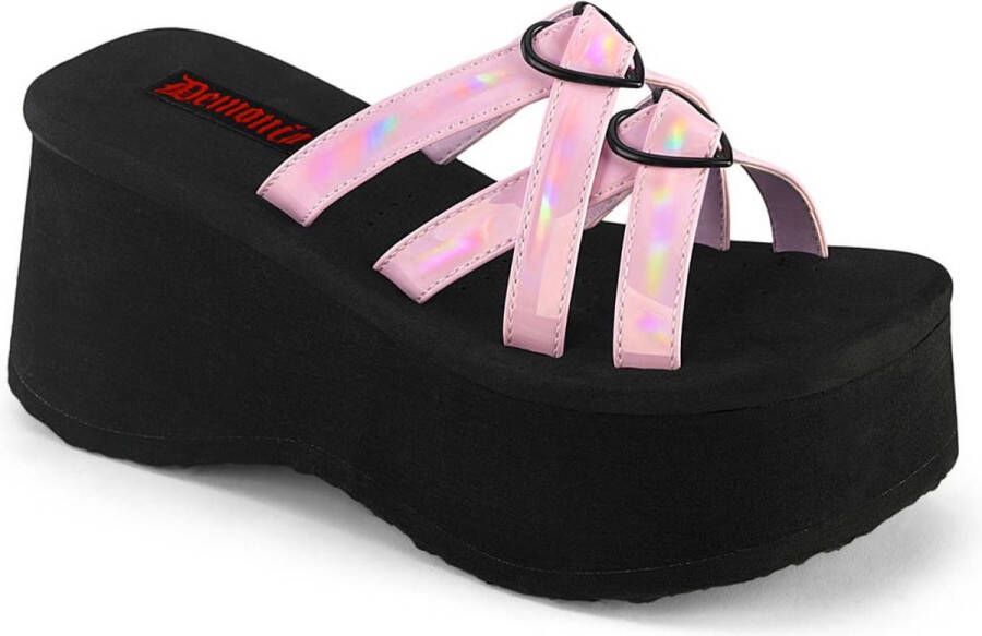 DemoniaCult FUNN-15 Slippers 37 Shoes Roze