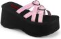 DemoniaCult FUNN-15 Slippers 37 Shoes Roze - Thumbnail 1