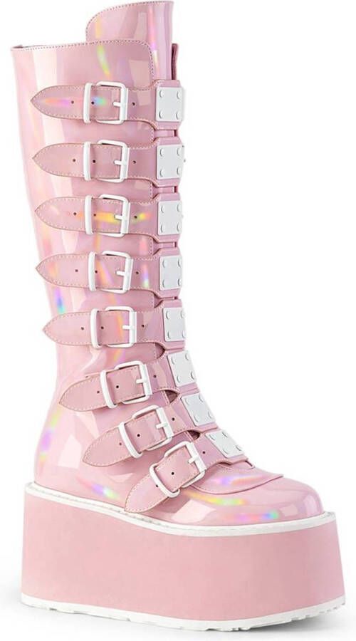 DemoniaCult DAMNED-318 Plateau Laarzen 42 Shoes Roze