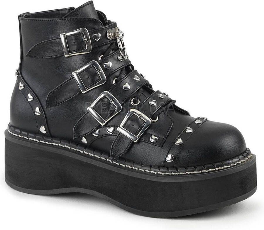 DemoniaCult EMILY-315 Plateau Laarzen 41 Shoes Zwart