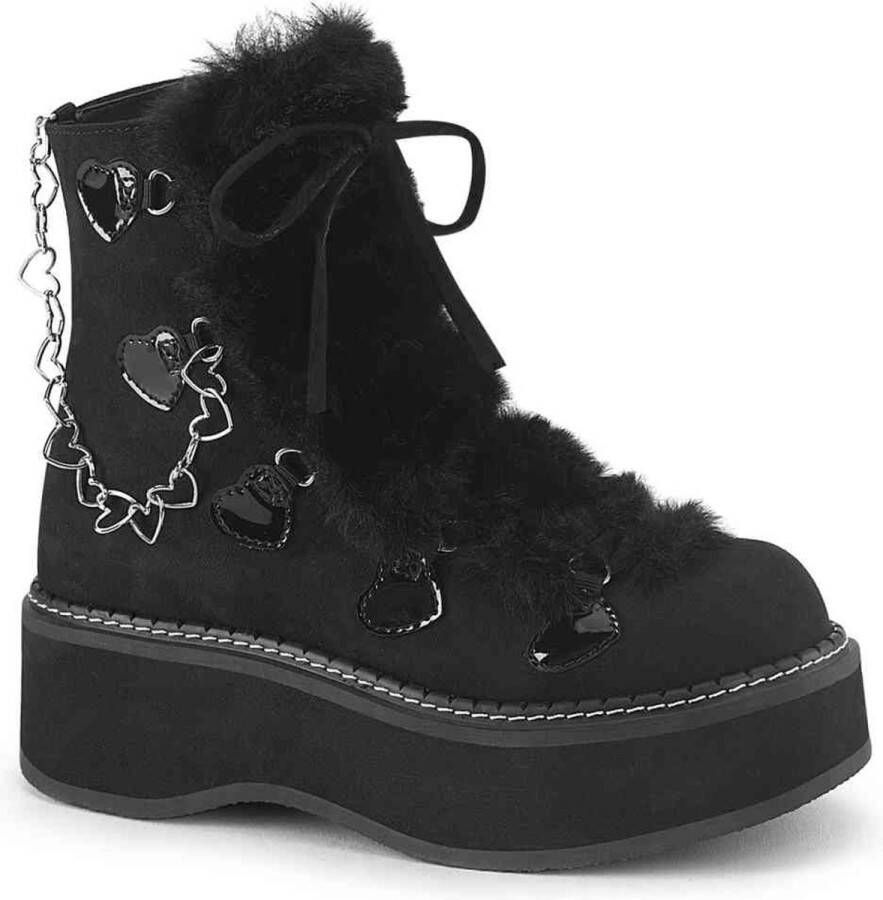 DemoniaCult EMILY-55 Plateau Laarzen 39 Shoes Zwart