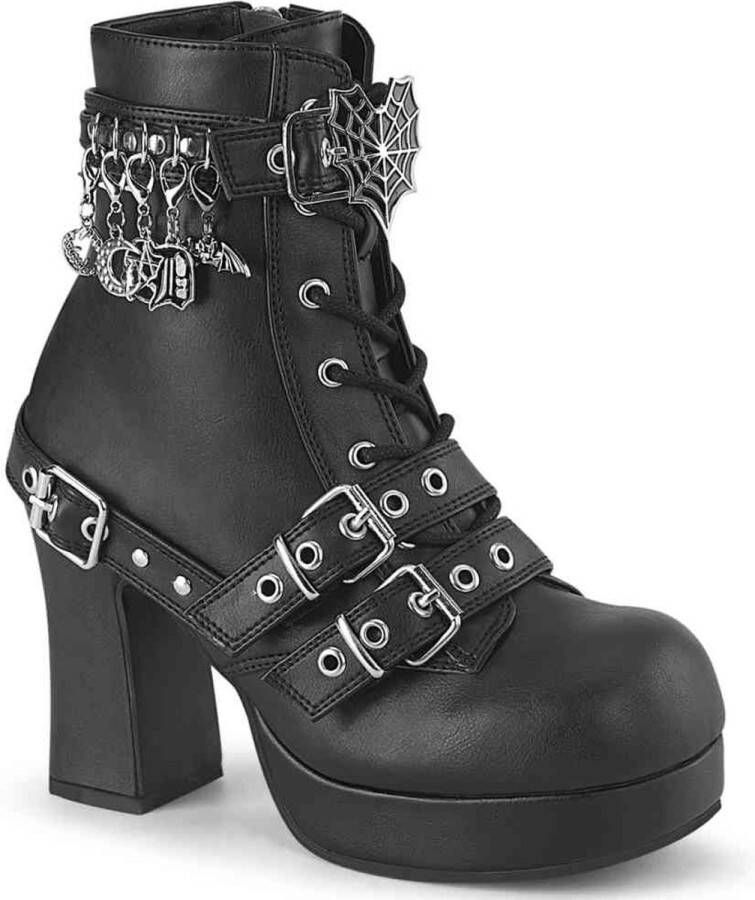 DemoniaCult GOTHIKA-66 Plateau Laarzen 40 Shoes Zwart