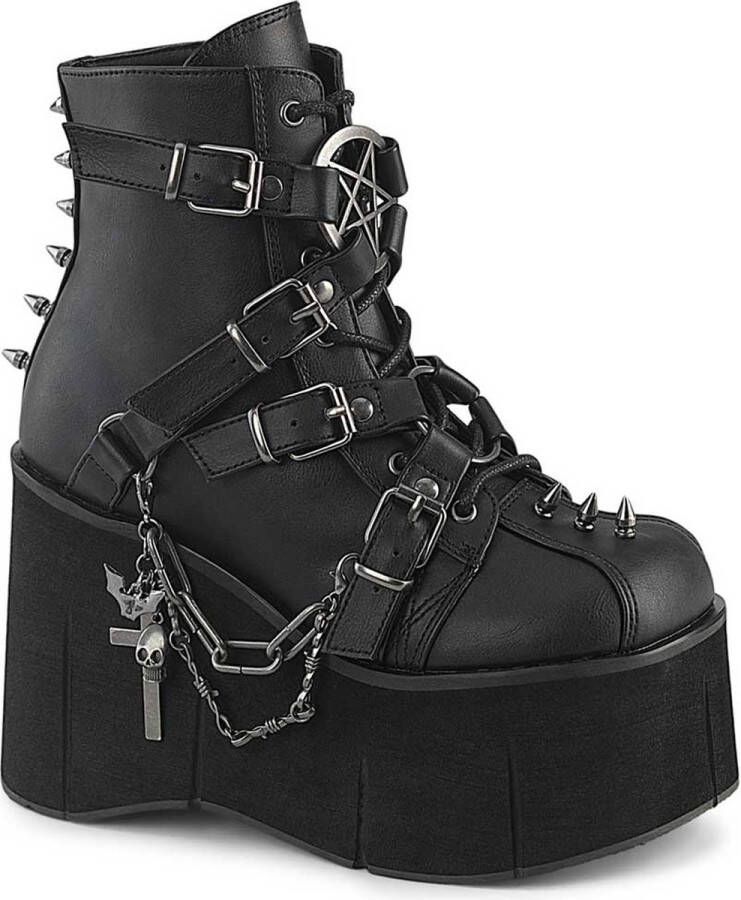 DemoniaCult KERA-68 Plateau Laarzen 35 Shoes Zwart