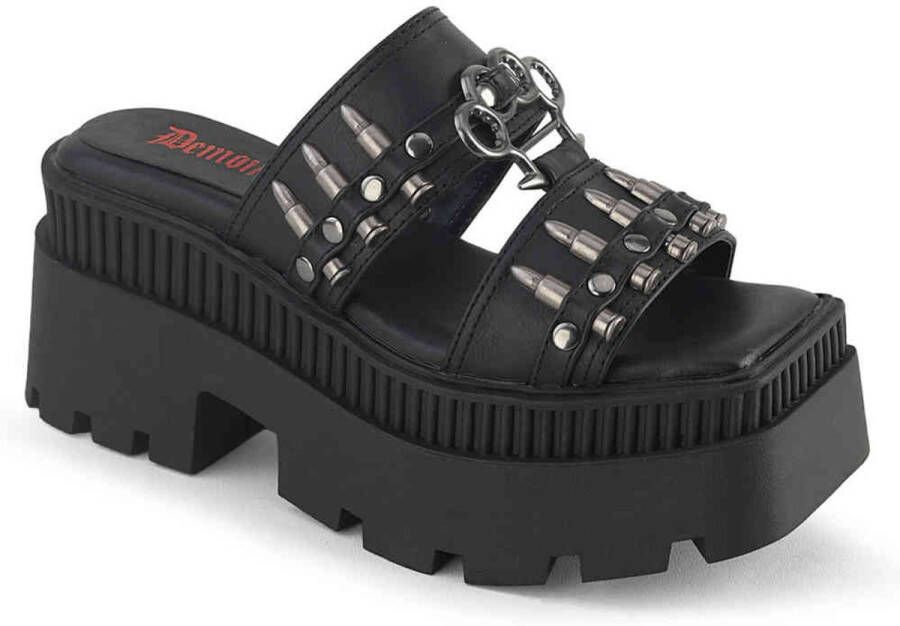 DemoniaCult WRATH-08 Plateau Sandaal 37 Shoes Zwart