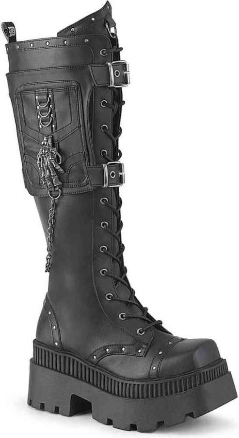 DemoniaCult WRATH-205 Plateau Laarzen 36 Shoes Zwart