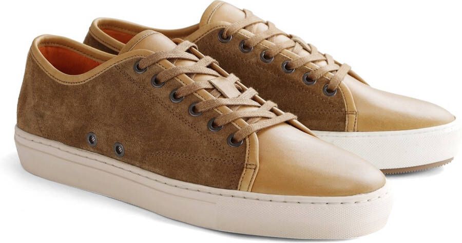 DEN BROECK DenBroeck Fulton St. Leather Suède Casual sneaker Lichtbruin