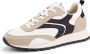 DEN BROECK DenBroeck Morris St. Heren Sneakers Veterschoenen mannen Wit-Beige Leer - Thumbnail 1