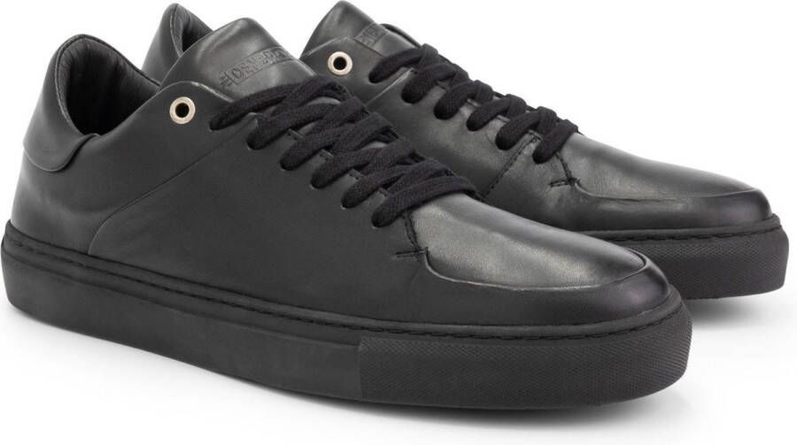 DEN BROECK DenBroeck Wayne St. Leren herensneakers Zwart Leer