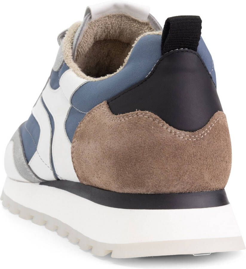 DEN BROECK DenBroeck Morris St. Heren Sneakers Veterschoenen mannen Blauw-Grijs Leer