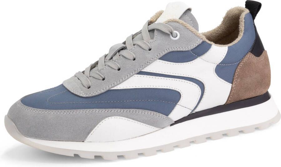 DEN BROECK DenBroeck Morris St. Heren Sneakers Veterschoenen mannen Blauw-Grijs Leer