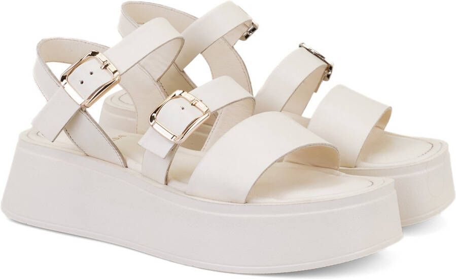 DESA Sandalen Leer Offwhite Vrouwen