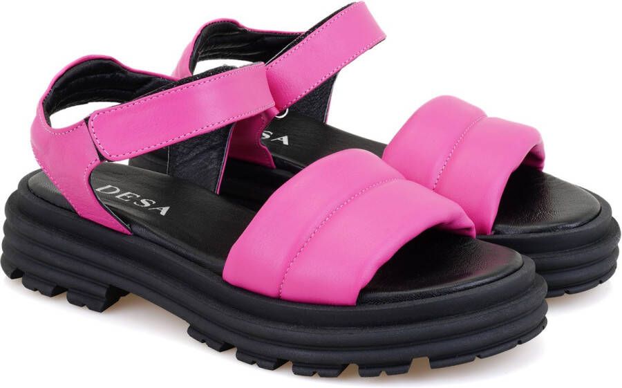 DESA Sandalen Leer Roze Vrouwen