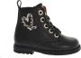 Develab 42794 Veterboots Laarzen Met Veters Meisjes Kids Zwart - Thumbnail 2