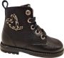 Develab 42936 922 Meisjes Veterboots Zwart - Thumbnail 1