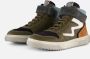 Develab 44357 Sneakers Leren Sneaker Jongens Groen - Thumbnail 1