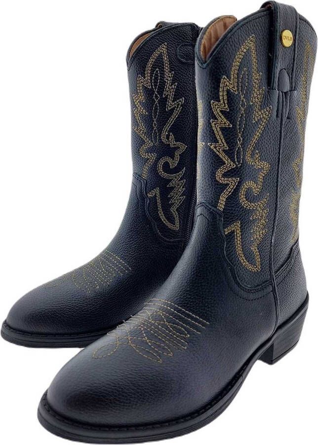 Develab 44374 Western boots zwart