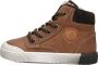 Bruin Tinten 46163 Hoge sneakers Leren Sneaker Jongens Cognac - Thumbnail 2