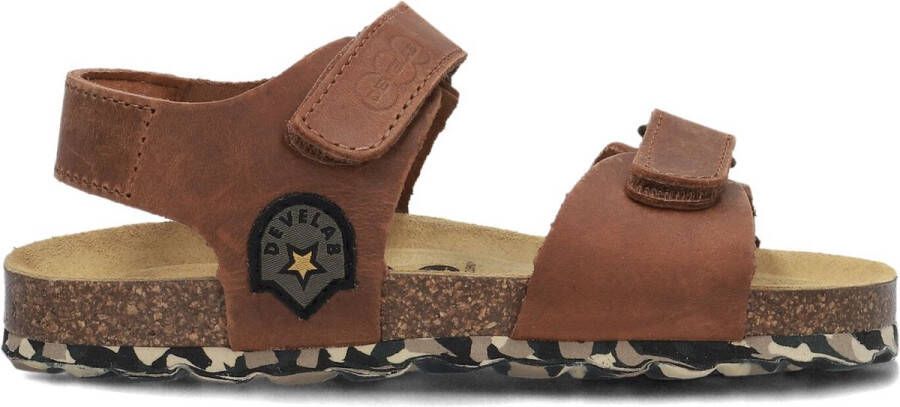 Develab 48319 leren sandalen cognac Bruin Jongens Leer Effen 33 - Foto 3