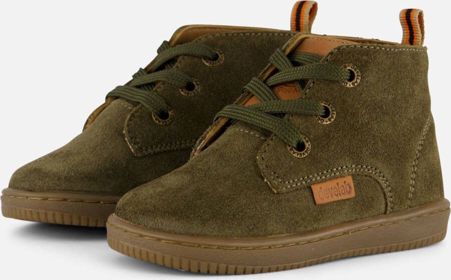 Develab Babyschoenen groen Suede