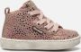 Develab 41602 leren sneakers met dierenprint oudroze Meisjes Leer Hartjes 21 - Thumbnail 2