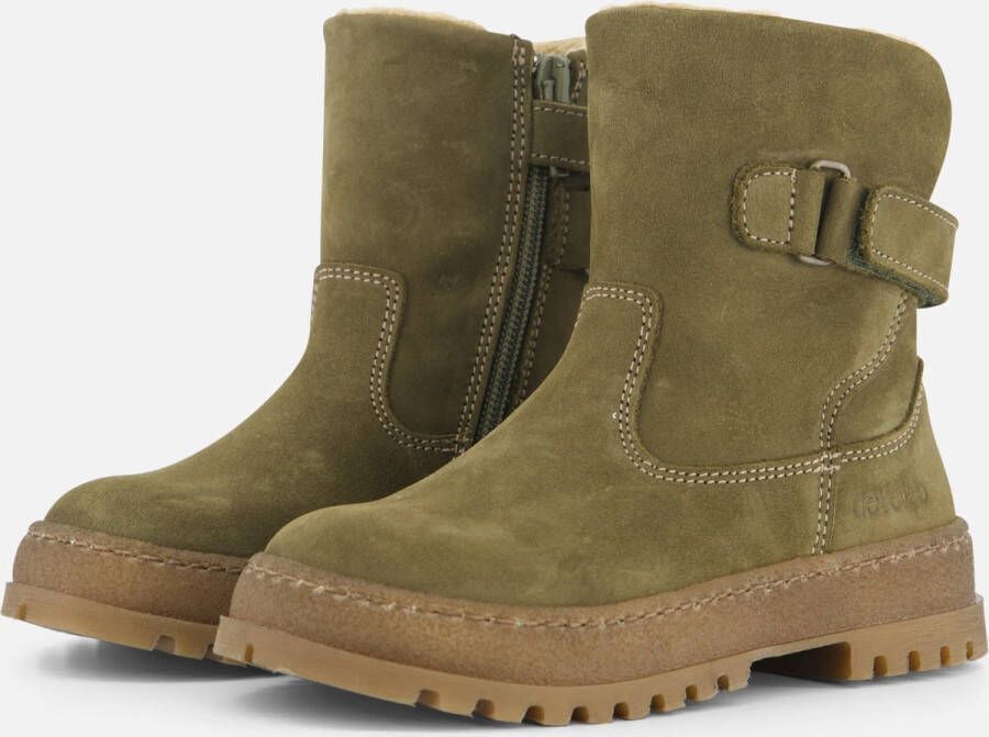 Develab Enkellaarsjes groen Nubuck Heren - Foto 1