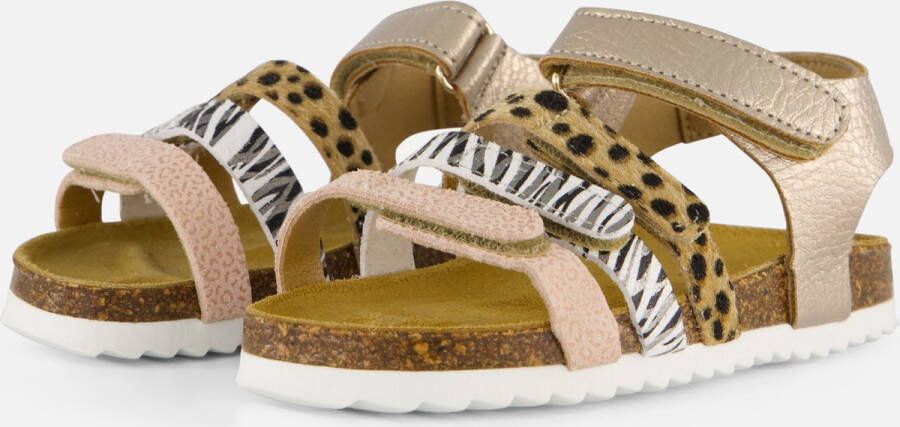 Develab Sandalen goud Leer Dames