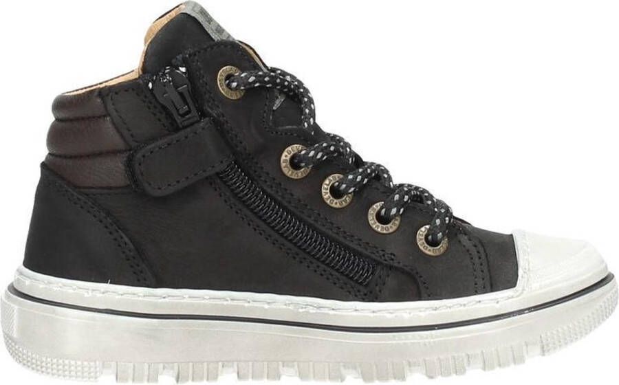 Develab 41917 924 Black Nubuck Sneakers hoge-sneakers