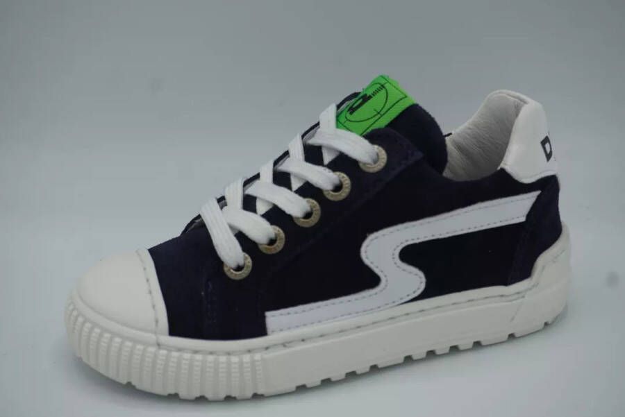 Develap Blauwe sneaker met witte accenten Kleur Blauw)