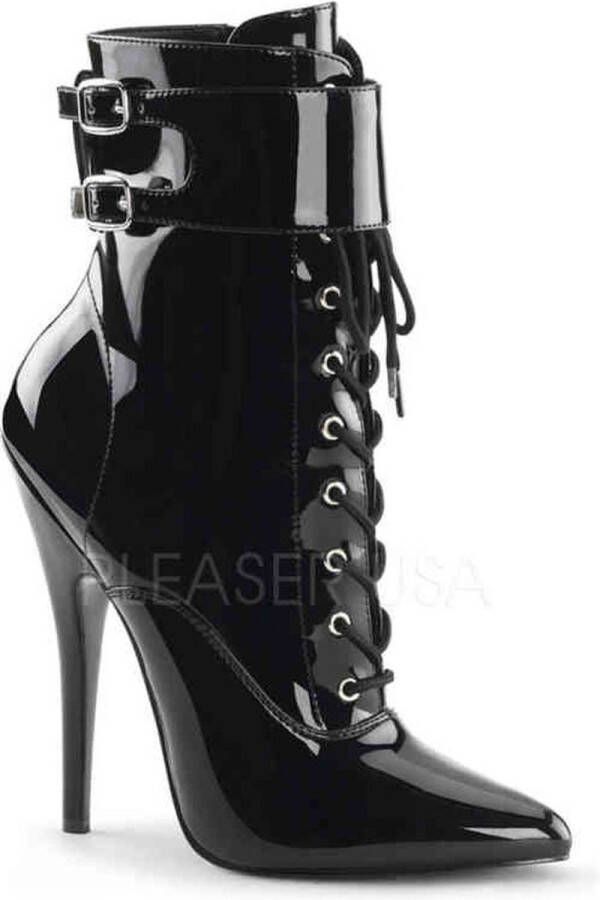 Devious DOMINA-1023 Enkellaars Paaldans schoenen 36 Shoes Zwart