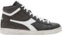 Diadora Game High Waxed Heren Hoge sneakers Leren Sneaker Heren Zwart - Thumbnail 2