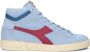 Diadora Blauwe Suède Hoge Sneakers Blue Dames - Thumbnail 1