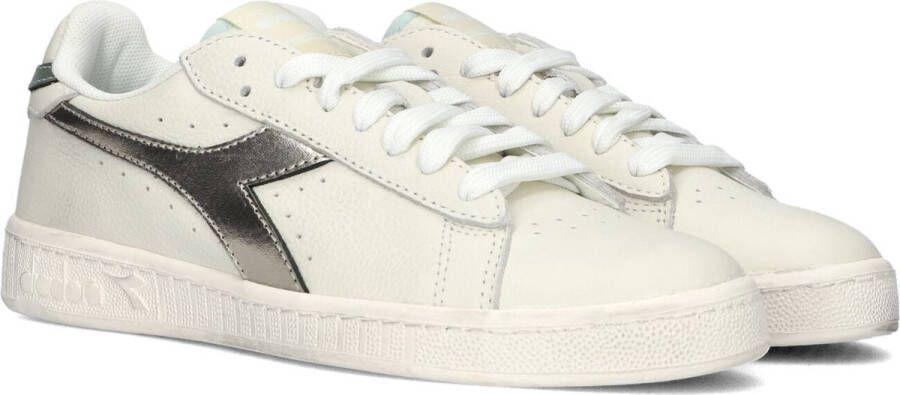 Diadora Game L Low Waxed Metal Wn Sneakers Leren Sneaker Dames Wit