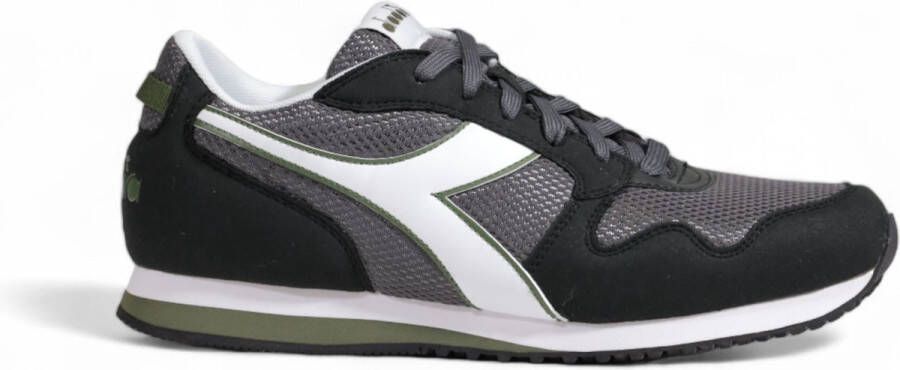 Diadora Grijze Sneakers met Rubberen Zool en Veters Multicolor Heren