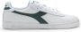 Diadora Groene Sportieve Sneakers Met Rubberen Zool En Samenstelling Van Leer En Stof - Thumbnail 1