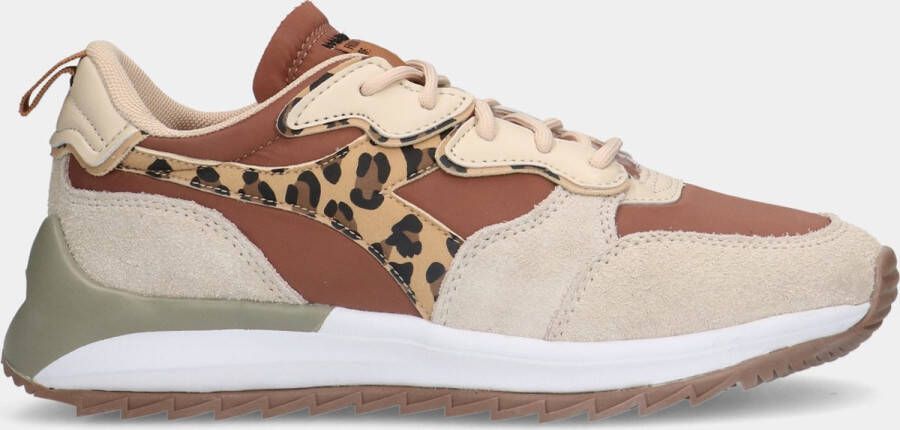 Diadora Jolly Animalier Brown dames sneakers