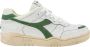 DIADORA Lage Sneakers Heren Led Combi Sneaker Maat: 43 Materiaal: Leer Kleur: Groen - Thumbnail 1