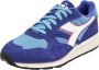 Diadora Blauwe Leren Sportieve Sneakers met Rubberen Zool Multicolor Dames - Thumbnail 1