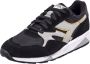 Diadora Zwarte Leren Lace-Up Sportieve Sneakers Multicolor Dames - Thumbnail 1