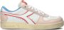 Diadora Magic Basket Low Icona Lage sneakers Leren Sneaker Wit - Thumbnail 20