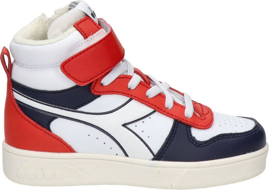 Diadora Magic Basket Mid kids sneaker Rood multi