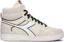 Retro Sneaker bruin Tinten Magic Basket Mid Legacy Hoge sneakers Leren Sneaker Beige - Thumbnail 2