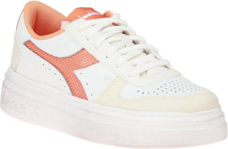 Diadora Magic Bold Mesh Logo Wit-Oranje