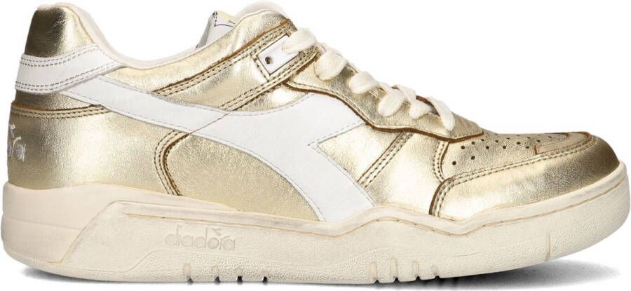 DIADORA Hoge Sneakers Dames Met Basket Sneaker Maat: 40 Materiaal: Leer Kleur: Goud