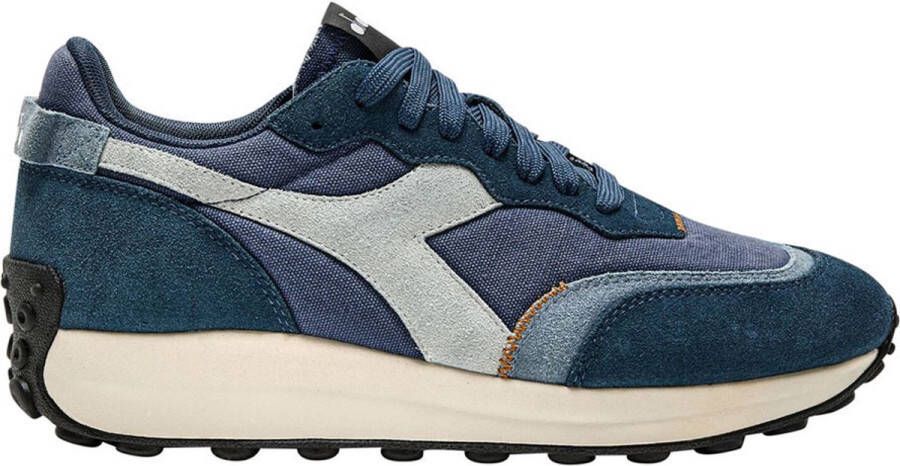 Diadora Race Suede SW Klassieke hardloopschoen Blauw