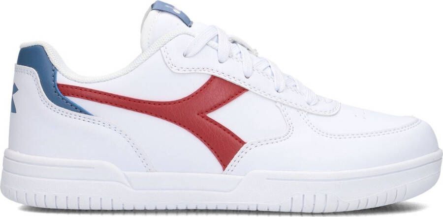 Diadora Raptor Low GS Sneakers Wit Rood White Heren