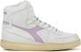 DIADORA Hoge Sneakers Dames Mi Basket Used Maat: 37 Materiaal: Leer Kleur: Lila - Thumbnail 1